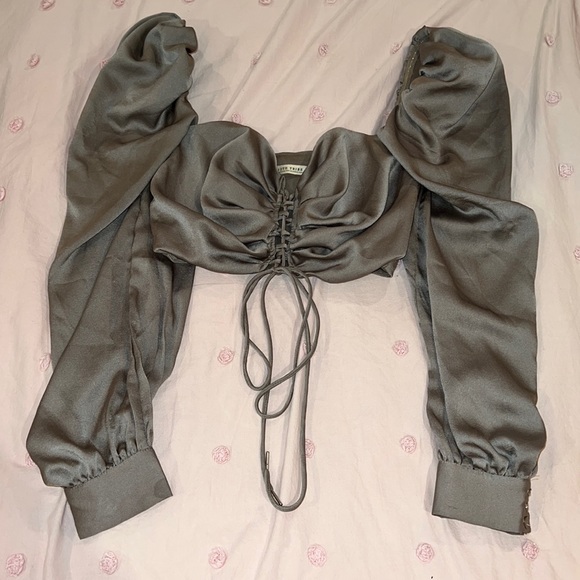 12th Tribe Final Cut Lace Up Top - Picture 2 of 6